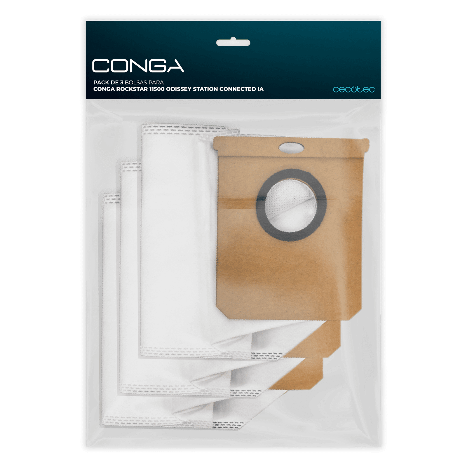 Aspirador Cecotec Pack de 3 bosses per a Conga Rockstar 11500 Odyssey Station Connected IA