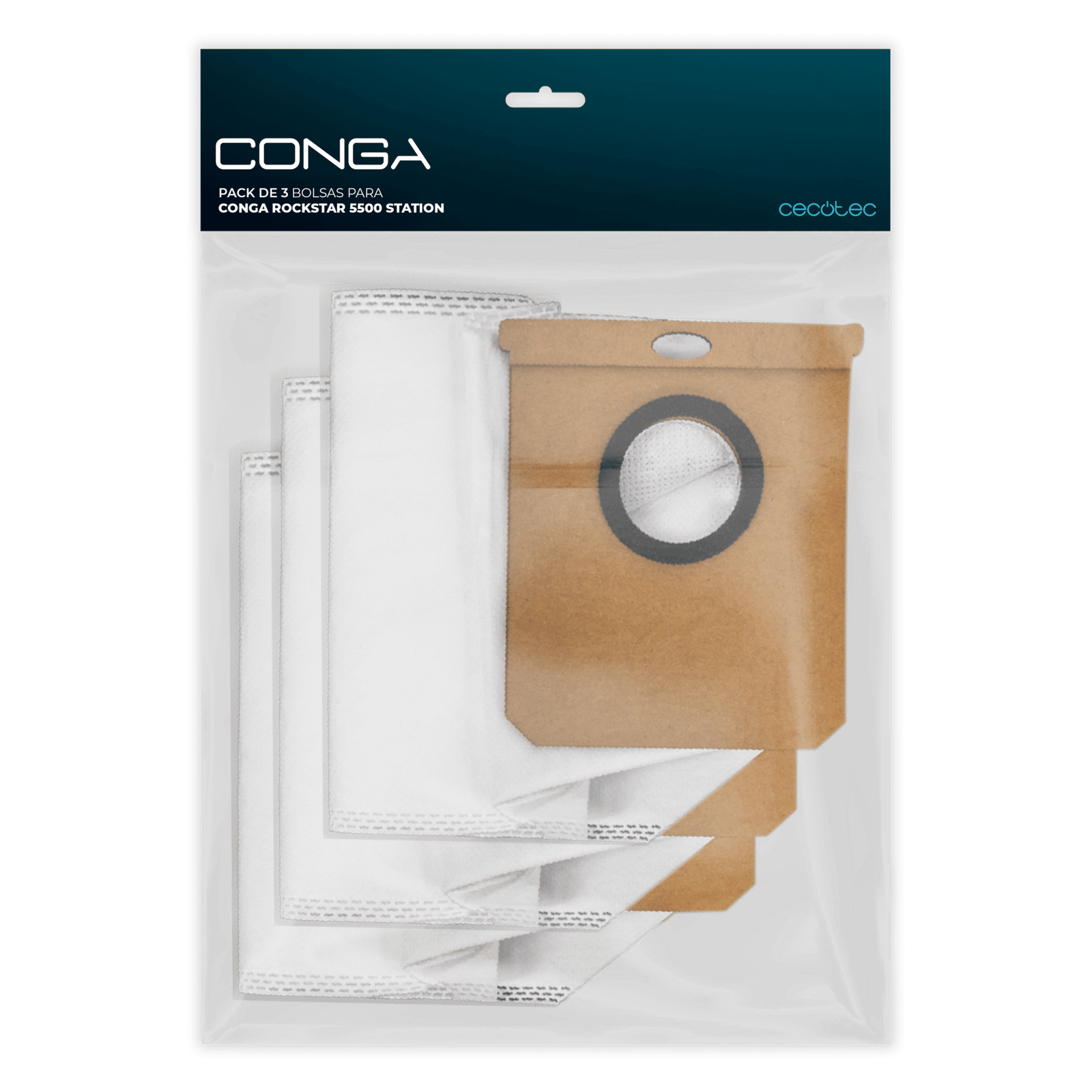 Aspirador Cecotec Pack de 3 bosses per a Conga Rockstar 5500 Station