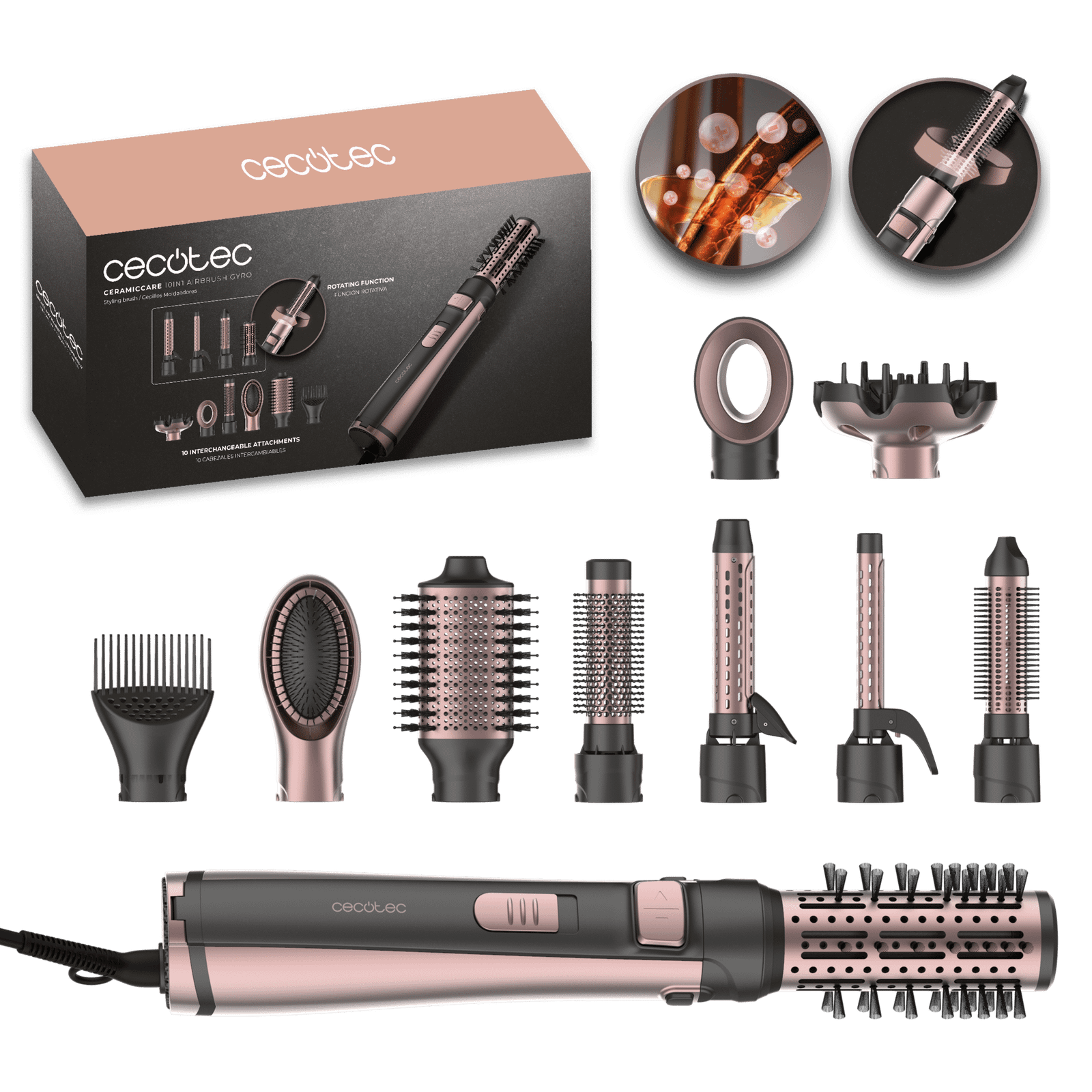 Cecotec CeramicCare 10in1 AirBrush Gyro