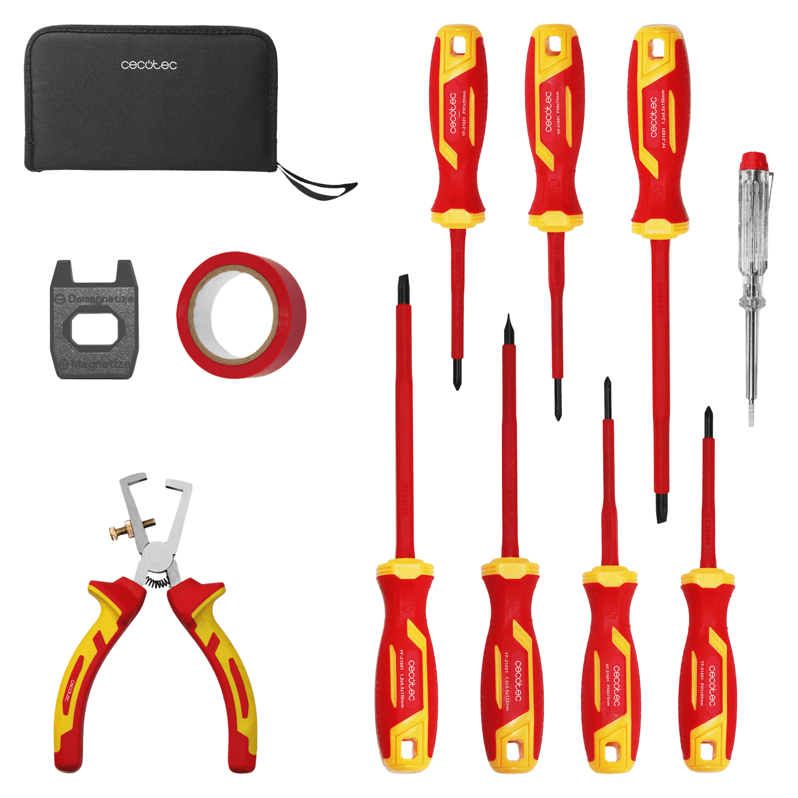 Cecotec Joc de tornavisos HardGyro 12 SafeVolt Magnetic