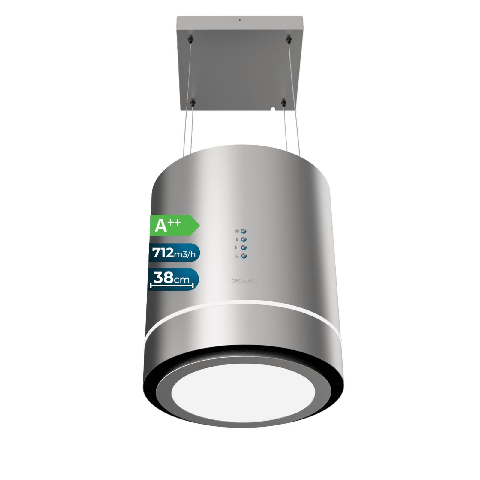 Campana extractora Cecotec Bolero Flux CRE 448000 Inox A++