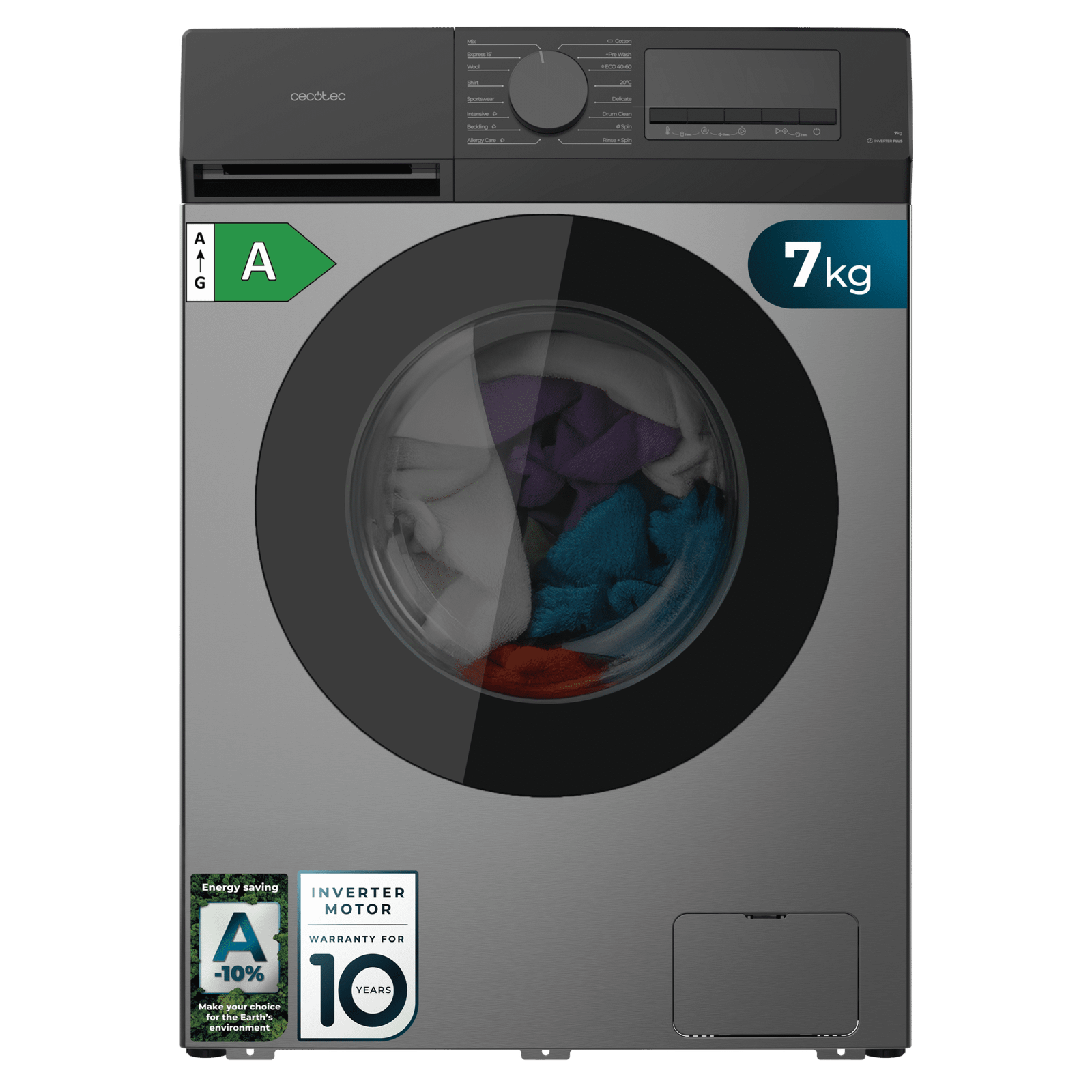 Rentadora Cecotec Bolero DressCode 7450 Inverter Steel