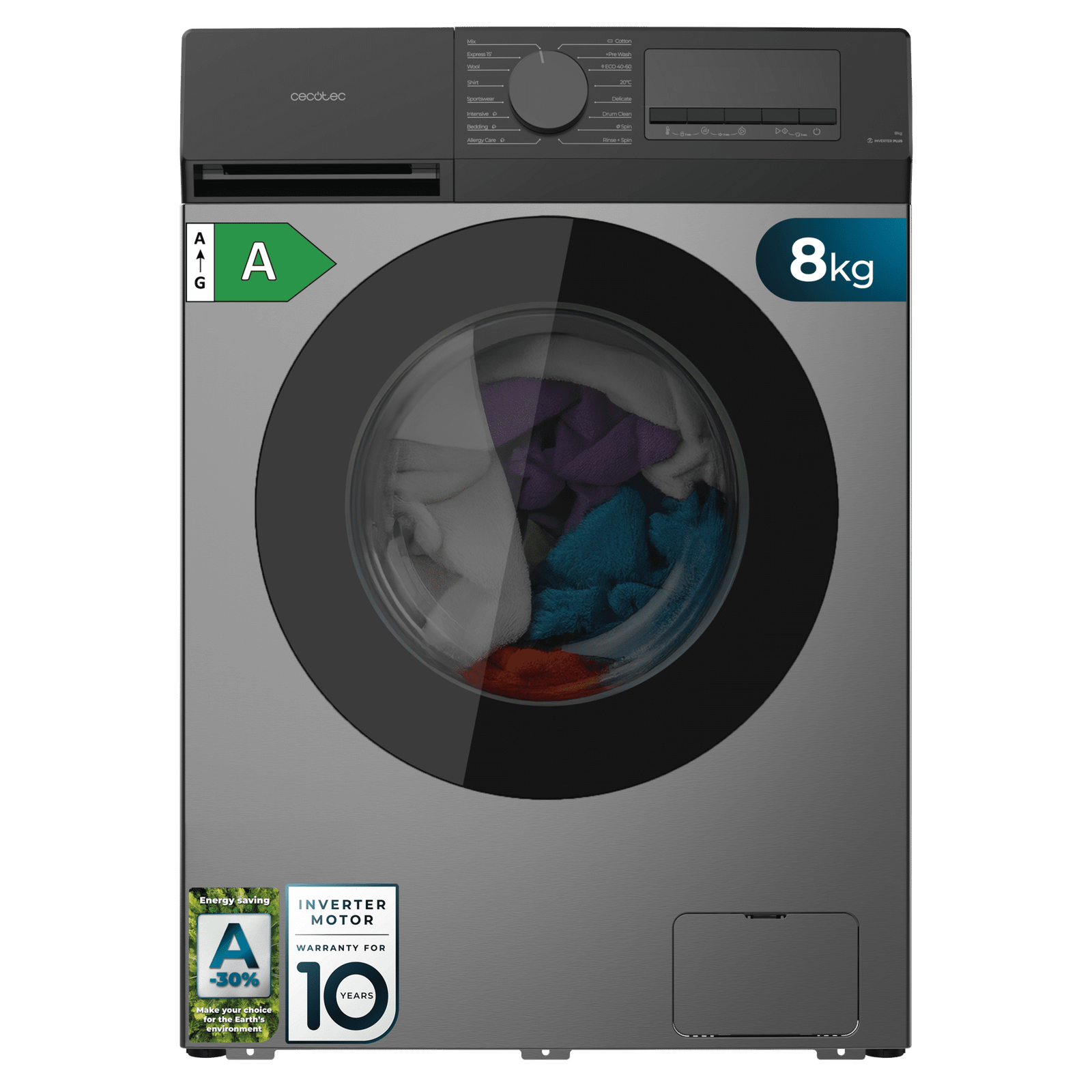 Rentadora Cecotec Bolero DressCode 8450 Inverter Steel
