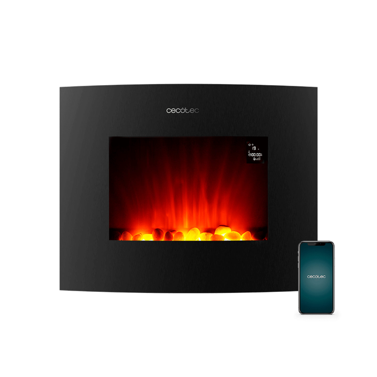 ReadyWarm 2650 Curved Flames Connected